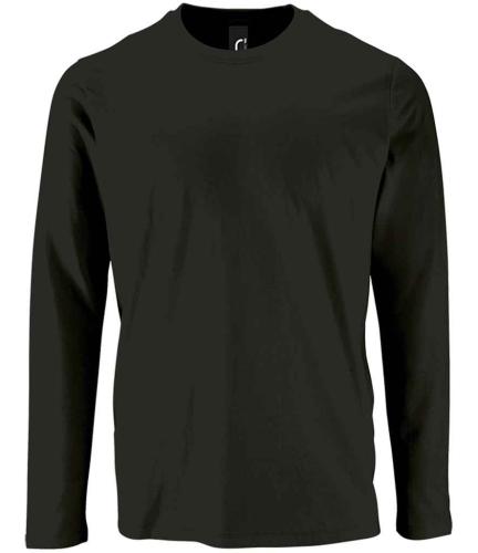 SOLS Imperial L/S T-Shirt - Deep black - 3XL